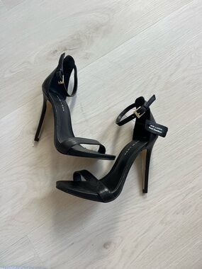 New Look Black Strappy Stiletto Heels